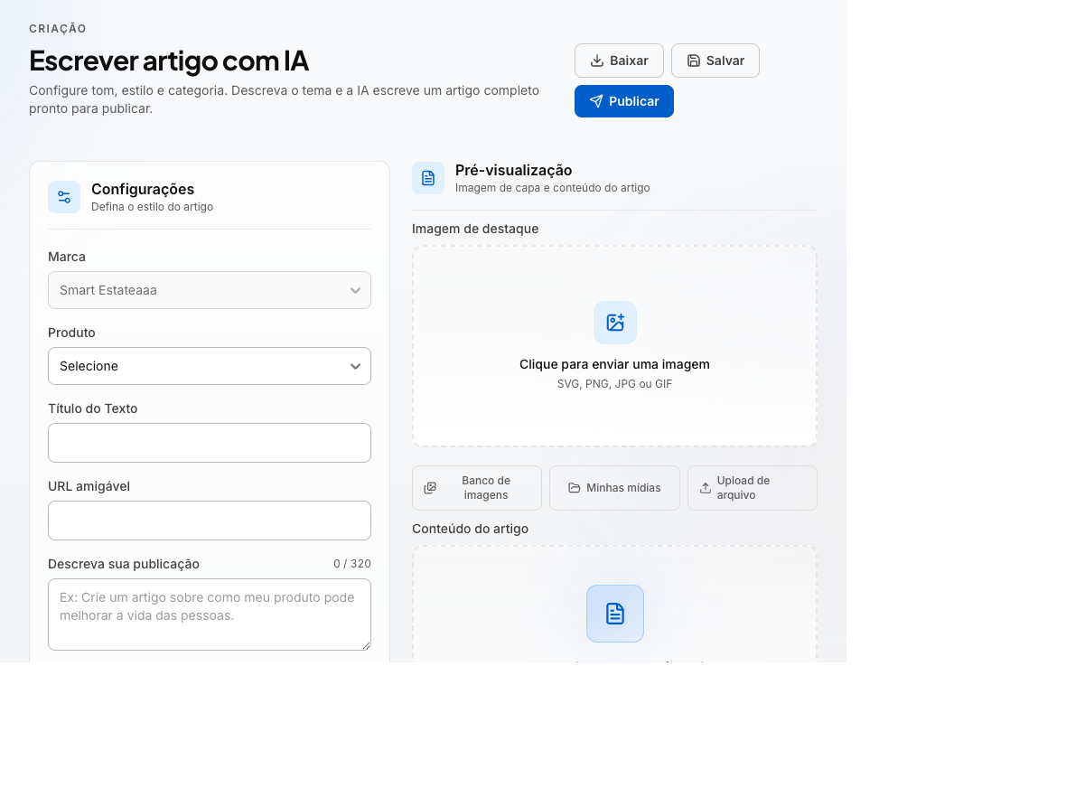 Traduções na plataforma Copymagico